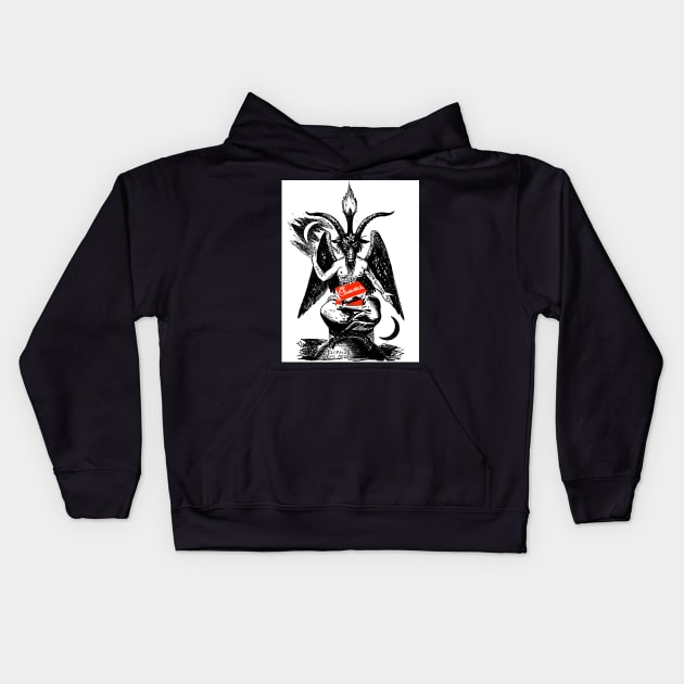 Satanist Chicken Kids Hoodie by chilangopride